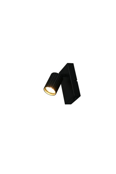 Wandspot SOKA 1-flammig in schwarz aus Metall