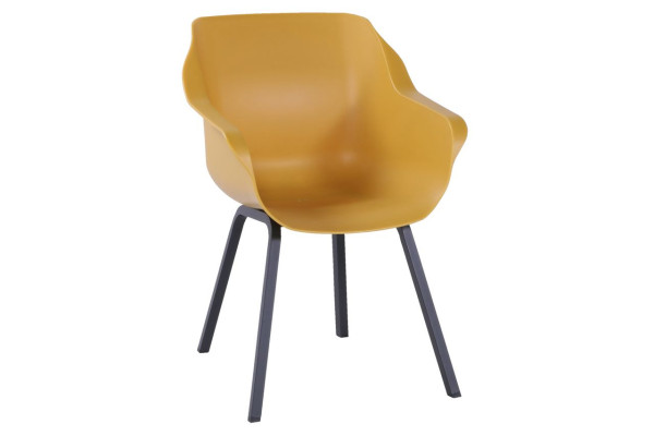 Gartenstuhl SOPHIE in gelb aus Kunststoff