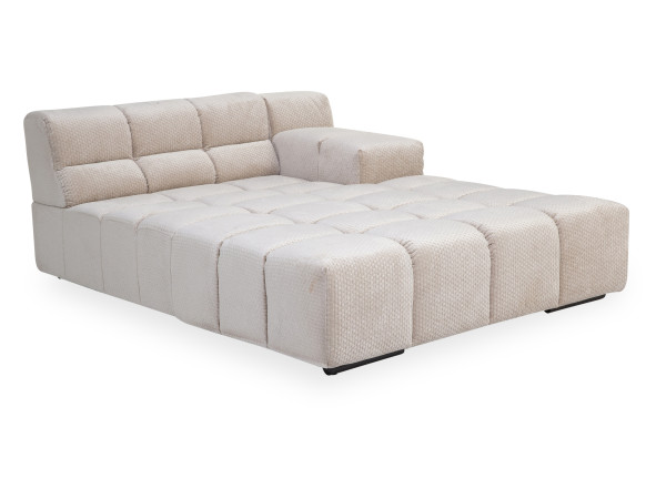 Recamiere ZEFERINO FANO in beige aus Stoff