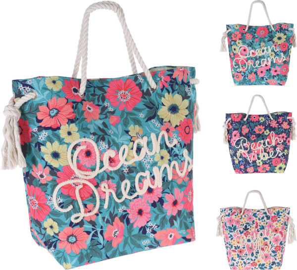 Strandtasche in mehrfarbig aus Polyester