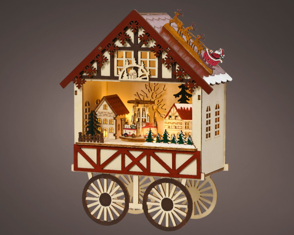 Dekoobjekt LED VEHICLE in mehrfarbig aus Holz