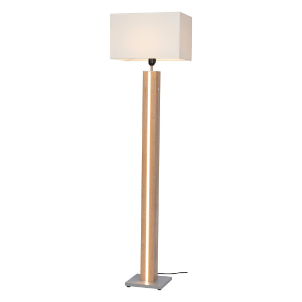 Stehleuchte MAGNUS in beige aus Holz