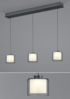 Pendelleuchte ELEMENTS KLARA in schwarz aus Metall