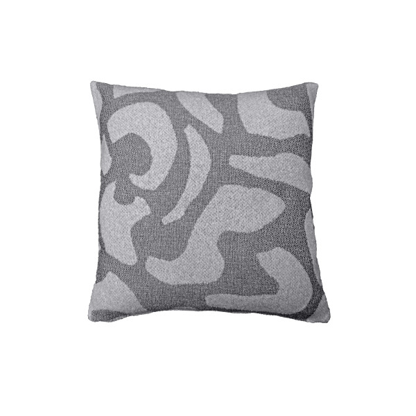Kissen LUANA in stahl aus Mischgewebe