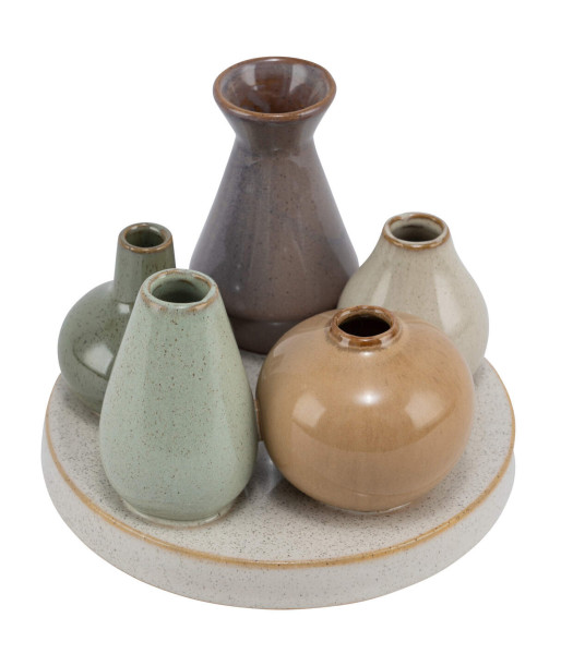 Vase Arrangement in PASTELL aus Steingut