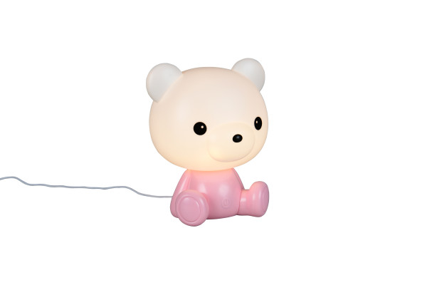 Tischleuchte LED CUTIE in pink aus Kunststoff