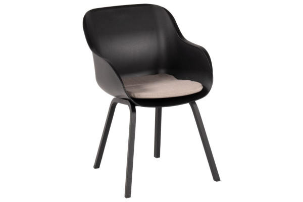 Gartenstuhl LE SOLEIL ELEMENT in schwarz aus Kunststoff