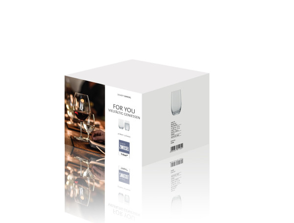 Bierbecher-Set FOR YOU in transparent aus Glas