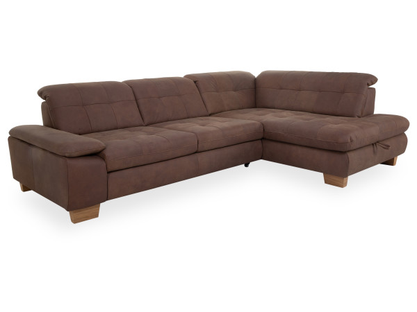 Polsterecke MARLA in beige aus Leder