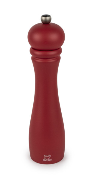 Salzmühle PEUGEOT CHECKMATE in rot aus Holz