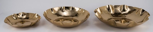 Schale in gold aus Aluminium