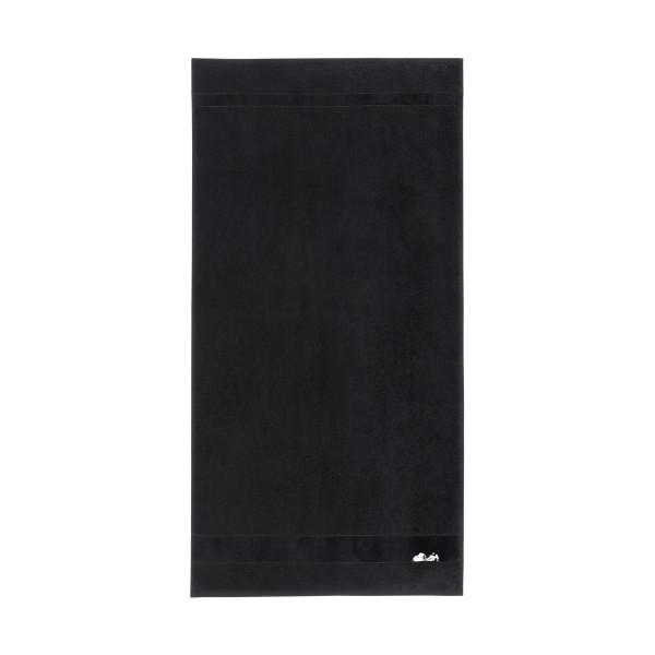 Handtuch SLEEPY SNOOPY in schwarz aus Baumwolle