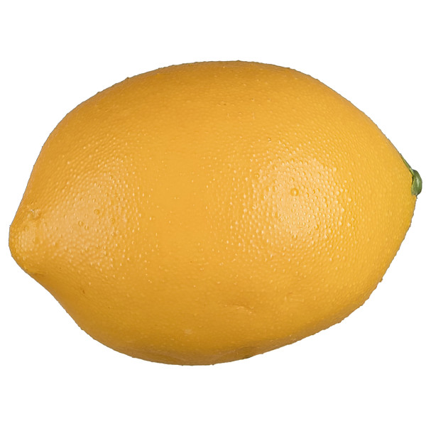 Deko-Zitrone in gelb aus Kunststoff