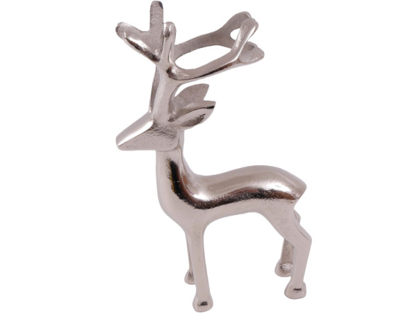 Rentier ROLF in silberfarben aus Aluminium