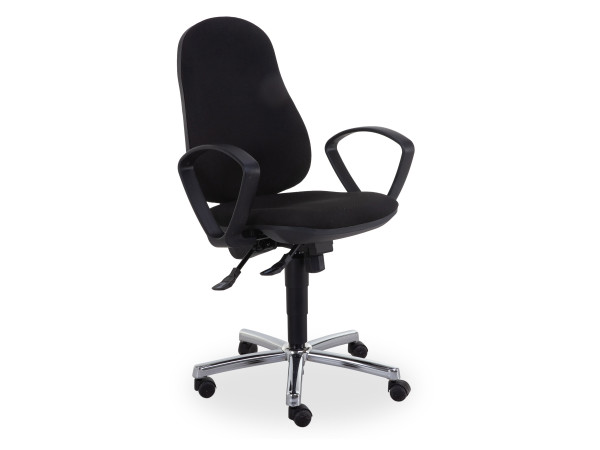 Drehstuhl Topstar SYNCRO STEEL in schwarz aus Polypropylen