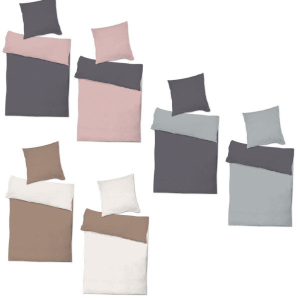 Bettwäsche REVERSIBLE in mehrfarbig aus Polyester