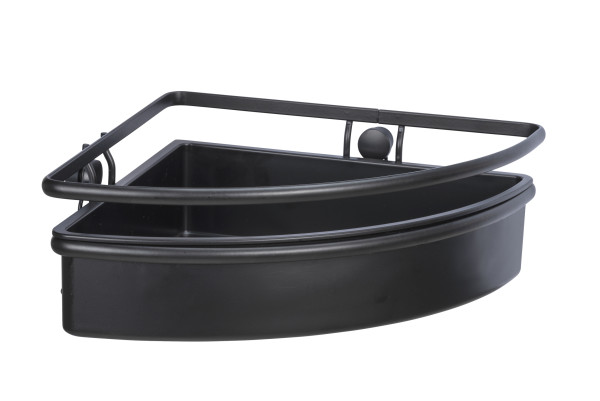 Eckablage MOLINELLA in schwarz aus Materialmix
