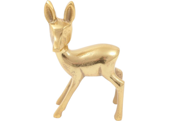 Rehkitz RALF in goldfarben aus Aluminium