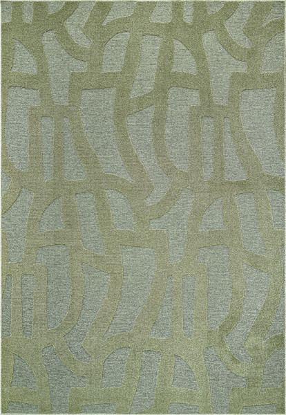 Teppich TWEED in grün aus Polyester