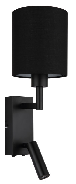 Wandleuchte ZAMORA in schwarz aus Metall