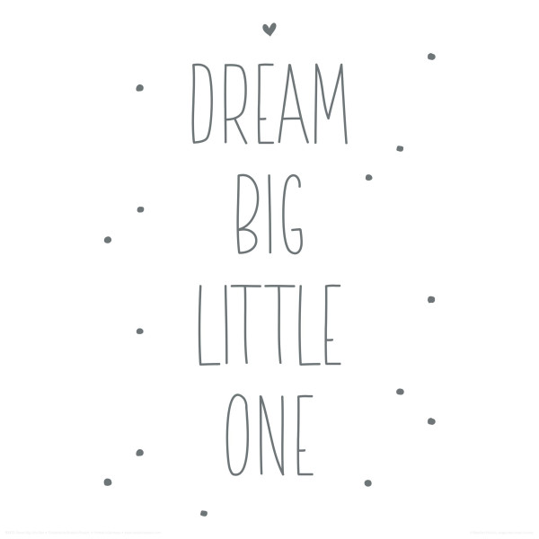 Bild LITTLE ONE in mehrfarbig aus Papier
