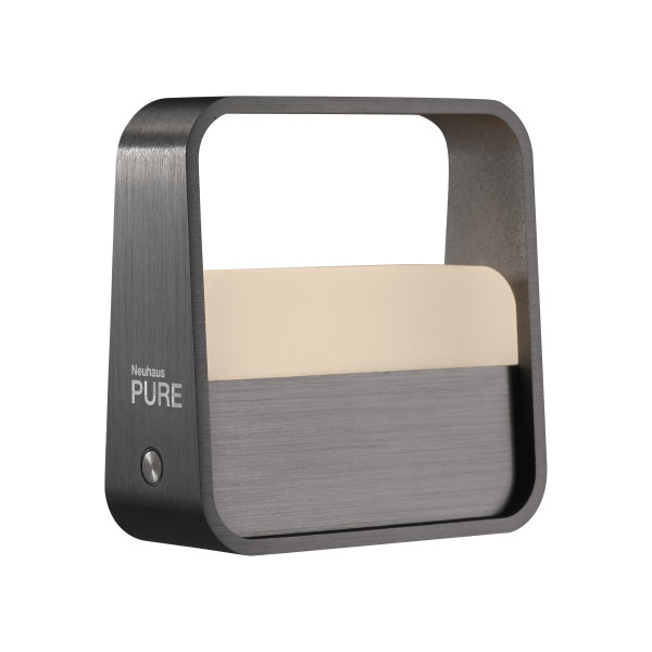 Tischleuchte PURE GO in grau aus Metall