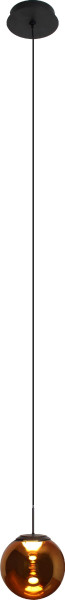 Pendelleuchte ALTAIR in bernstein aus Aluminium