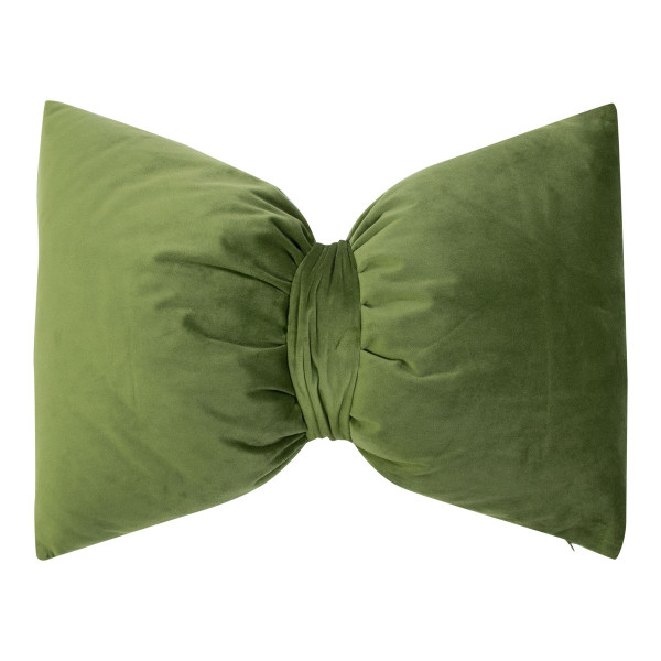 Kissen SCHLEIFE in grün aus Polyester