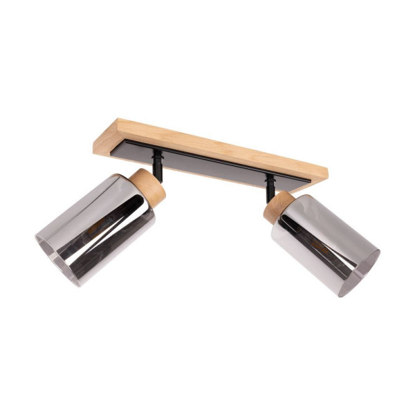 Deckenleuchte BOSCO SMOKY in Eiche aus Holz