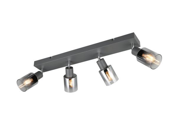 Wand-/Deckenspot CADIZ in anthrazit aus Materialmix