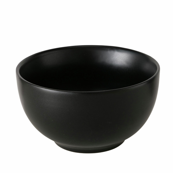 Müslischale PASTELL schwarz in schwarz aus Steinzeug