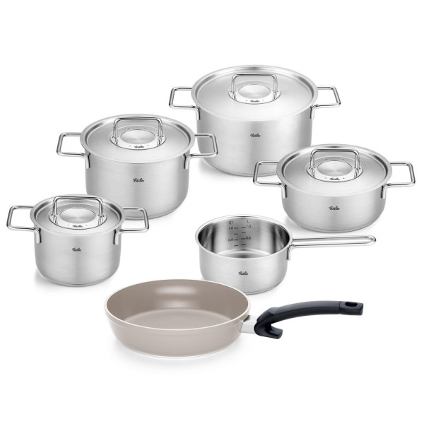 Topf-Set PURE COLLECTION in silber aus Edelstahl