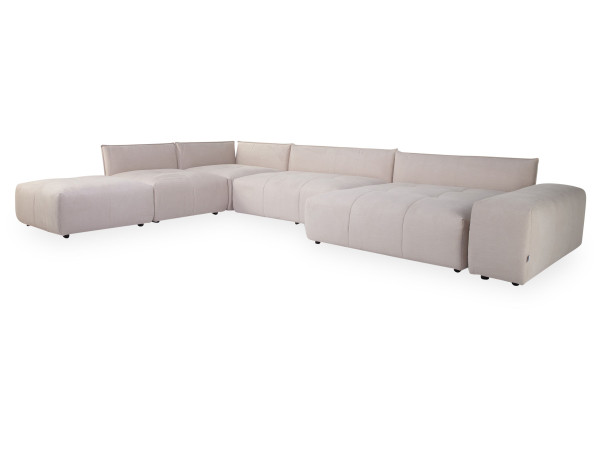 Polsterecke ZEFERINO VASTO in natur aus Stoff