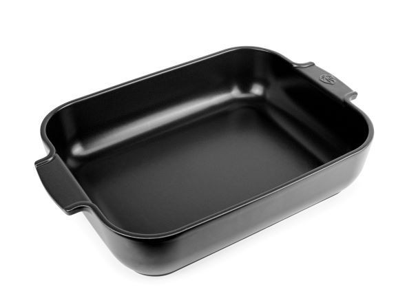 Auflaufform APPOLIA in schwarz aus Steinzeug