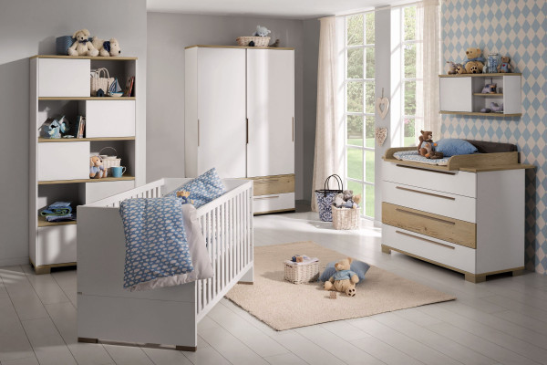 Babyzimmer PAIDI CARLO in weiß aus Dekor