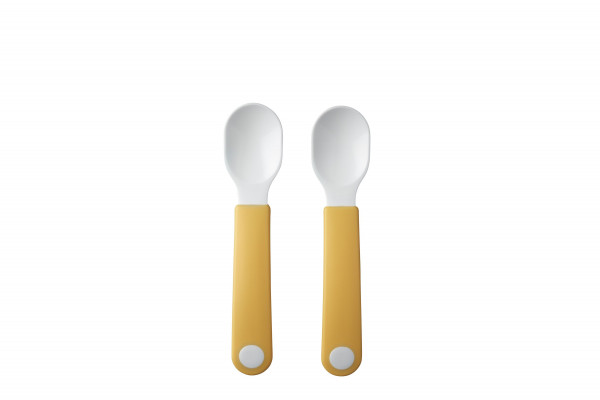 Lernlöffel-SET MIO in gelb aus Kunststoff