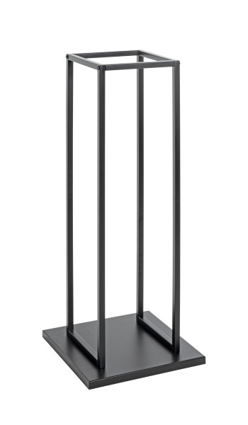 Kaminholzständer in schwarz aus Metall