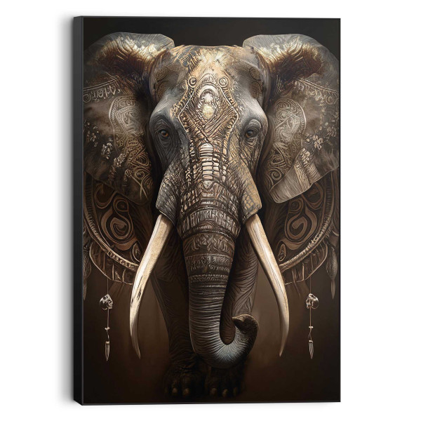 Bild DECORATED ELEPHANT in mehrfarbig