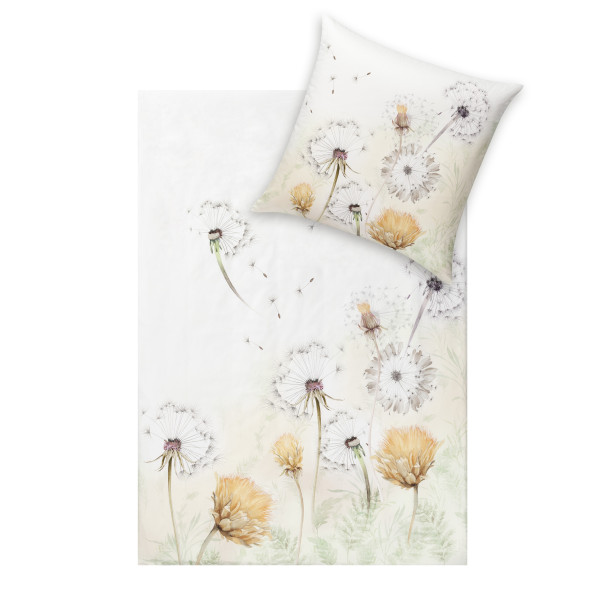 Bettwäsche ESTRELLA in creme aus Baumwolle