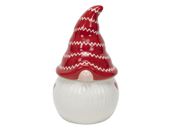 Keksdose WICHTEL in blau aus Edelstahl