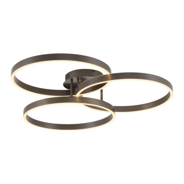 Deckenleuchte MONDO VELUNA in braun aus Metall