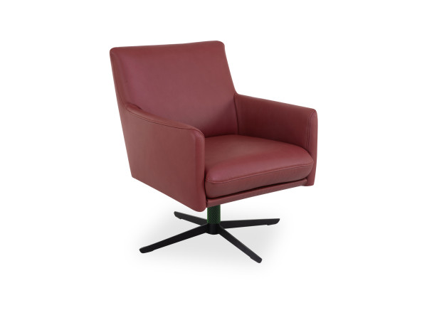 Sessel KOINOR ELEMENTS in rot aus Leder
