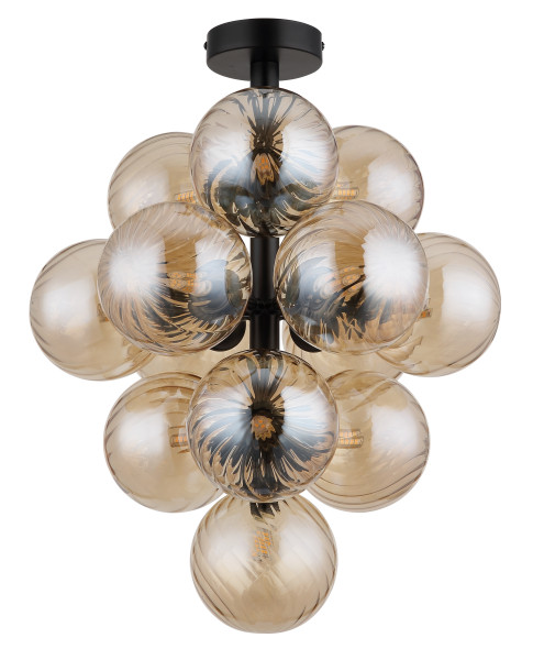 Deckenleuchte CONOR in schwarz aus Metall