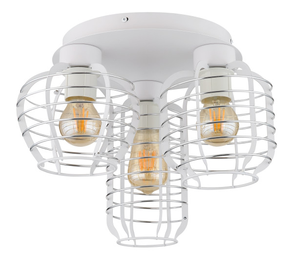 Deckenleuchte NESA in weiß aus Metall