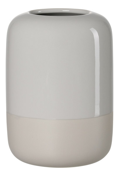 Vase DOME in grau aus Steingut