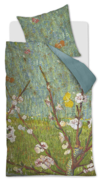 Bettwäsche PEACH TREES Satin aus Baumwolle