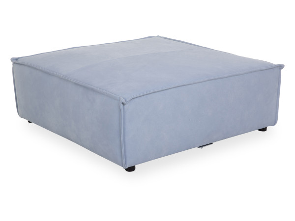 Zwischenhocker Elastoform URBINO in Lightblue aus Leder