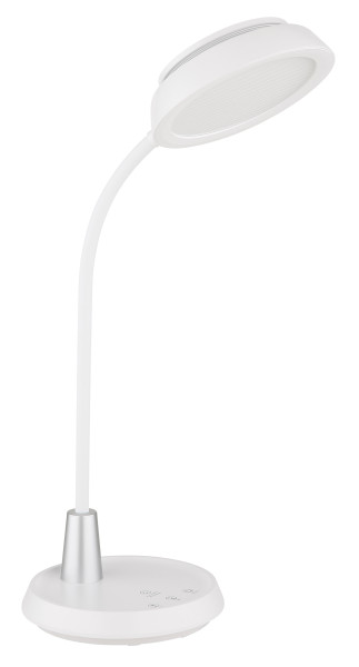 Tischleuchte KIRK in weiß aus Kunststoff