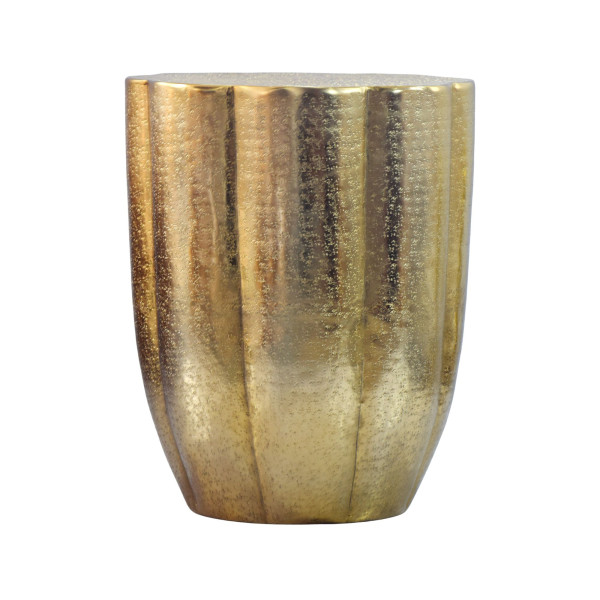 Beistelltisch in goldfarben aus Aluminium