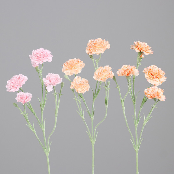 Kunstblume Nelke in mehrfarbig aus Kunststoff